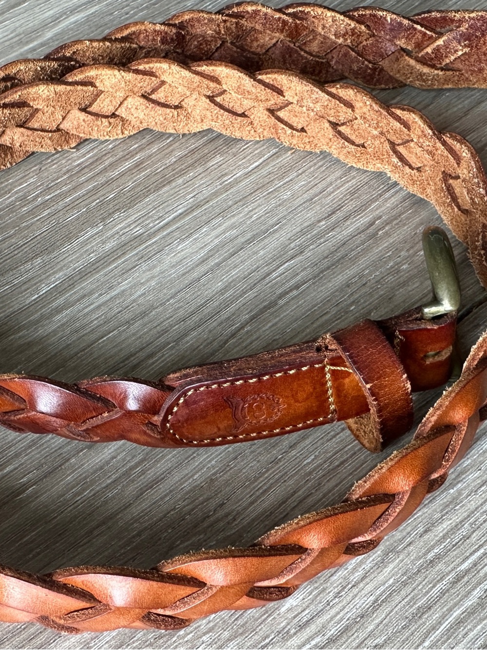 Christian Dior Braided Leather Belt in Brown - Picture 8 of 16